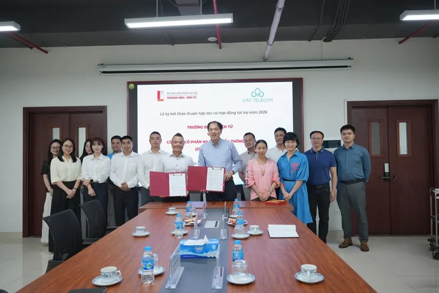 Lễ ký kết hợp tác và hợp đồng tài trợ năm 2026 với CMC Telecom