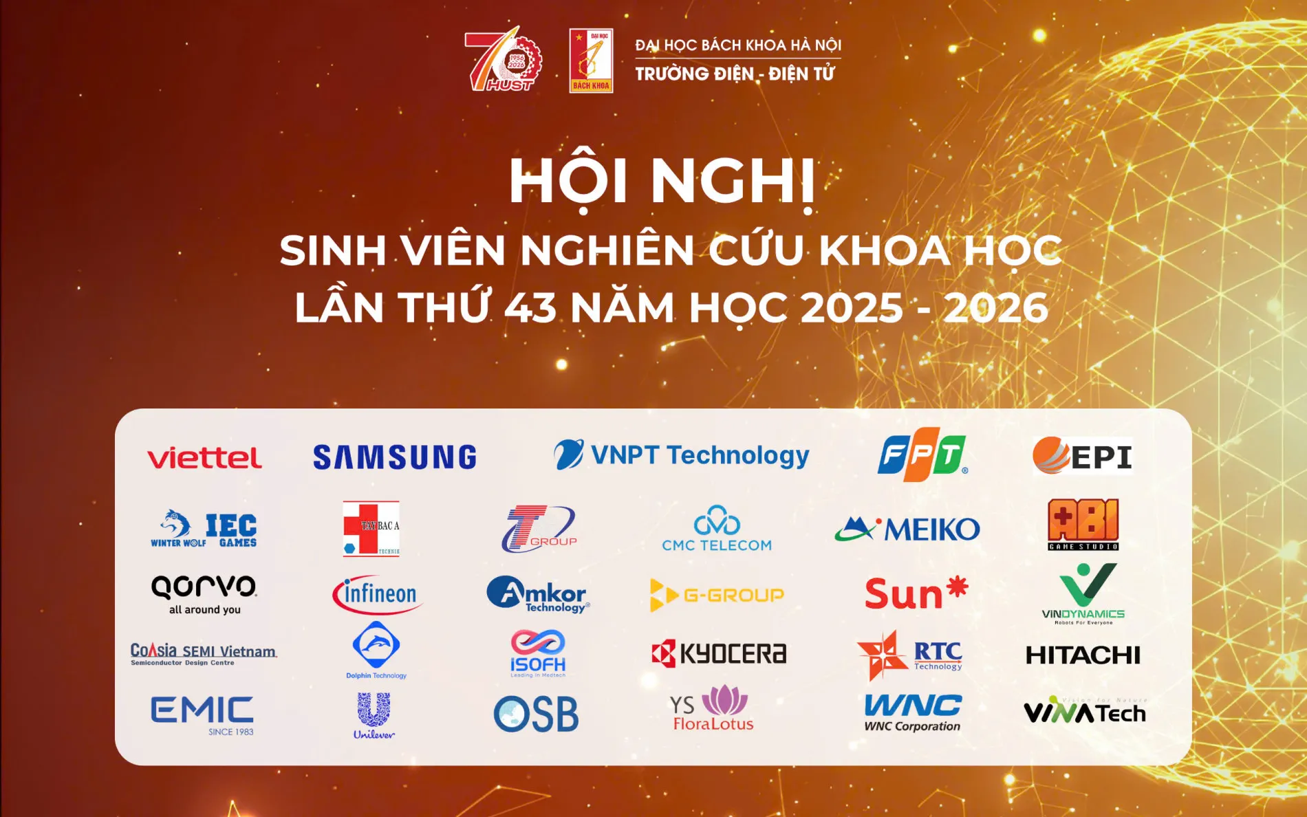 Hội nghị Sinh viên NCKH lần thứ 43 - Trường Điện - Điện tử