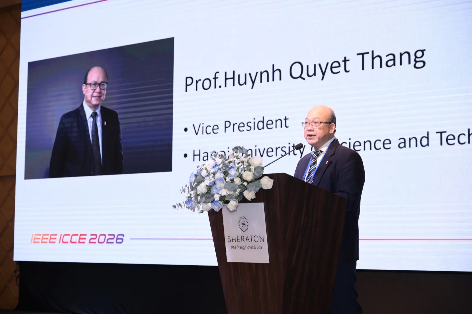 PGS. Huỳnh Quyết Thắng - Phó Giám đốc Đại học Bách khoa Hà Nội - phát biểu khai mạc Hội thảo