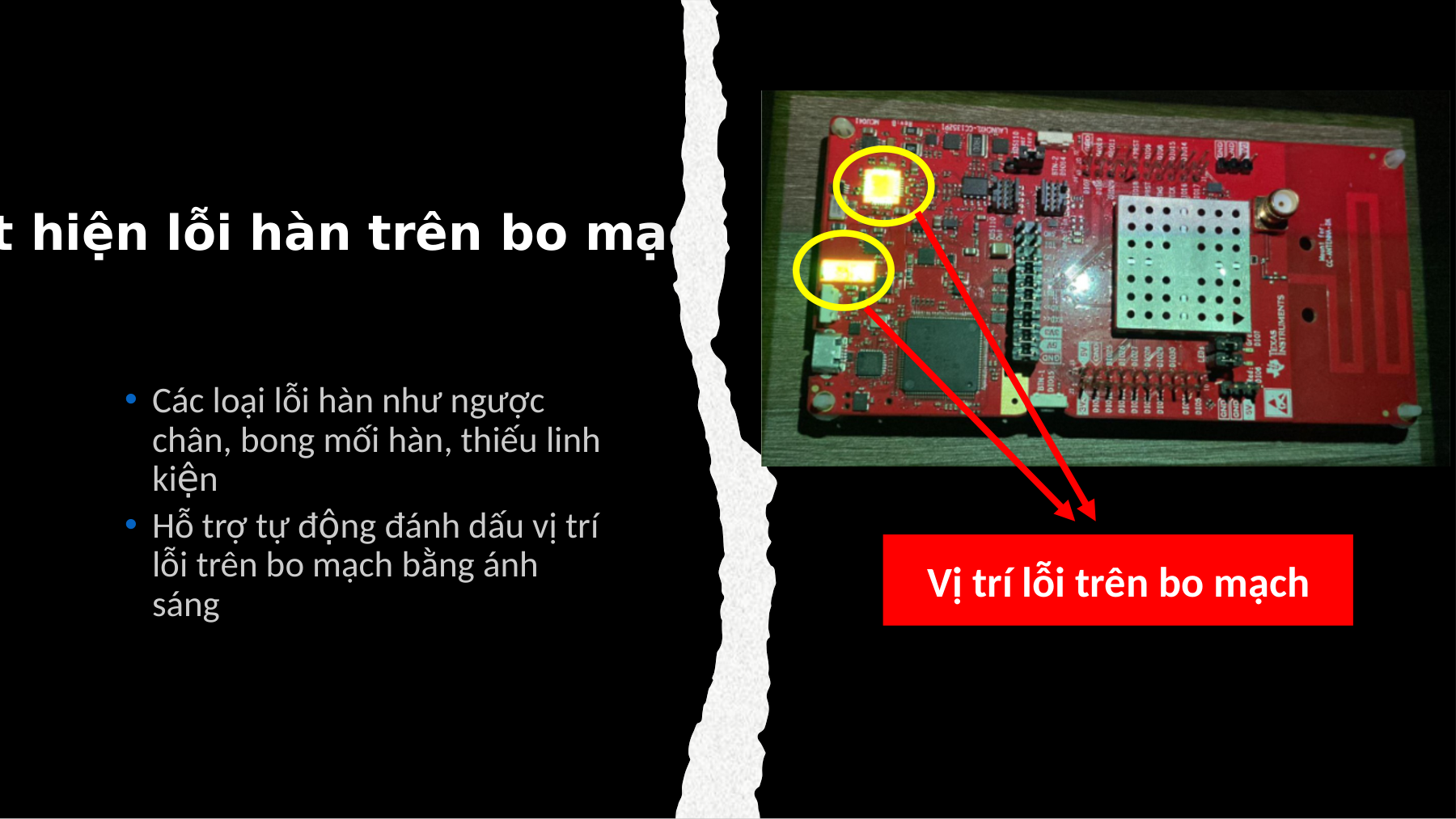 Phát hiện lỗi hàn trên bo mạch (PCB)